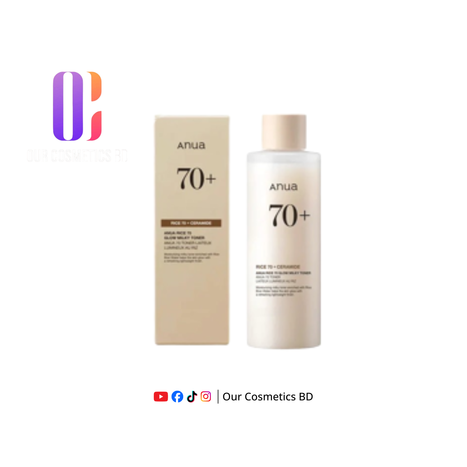 ANUA Rice 70+ Glow Milky Toner 40ml