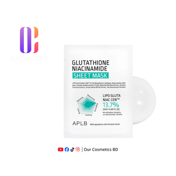 APLB Glutathione Niacinamide Sheet Mask 25ml