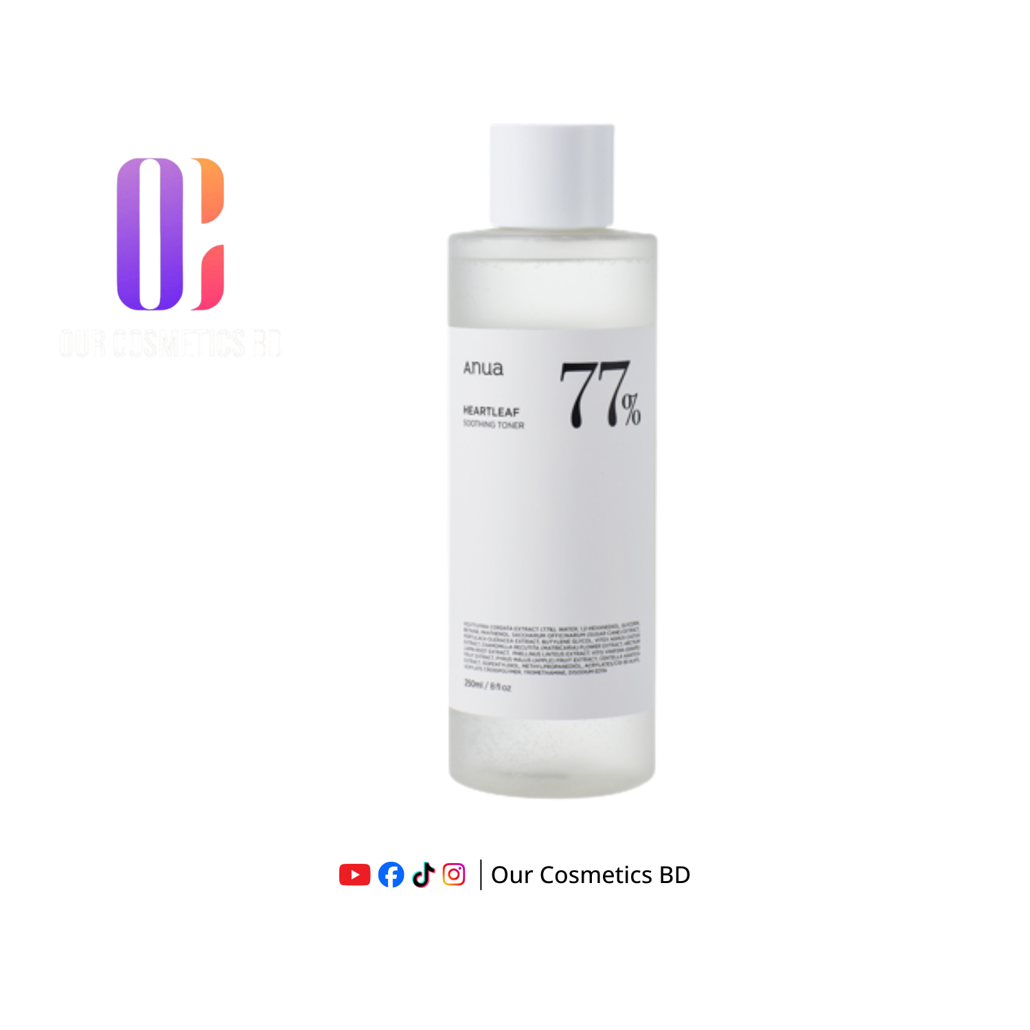 Anua Heartleaf 77% Soothing Toner 250ml