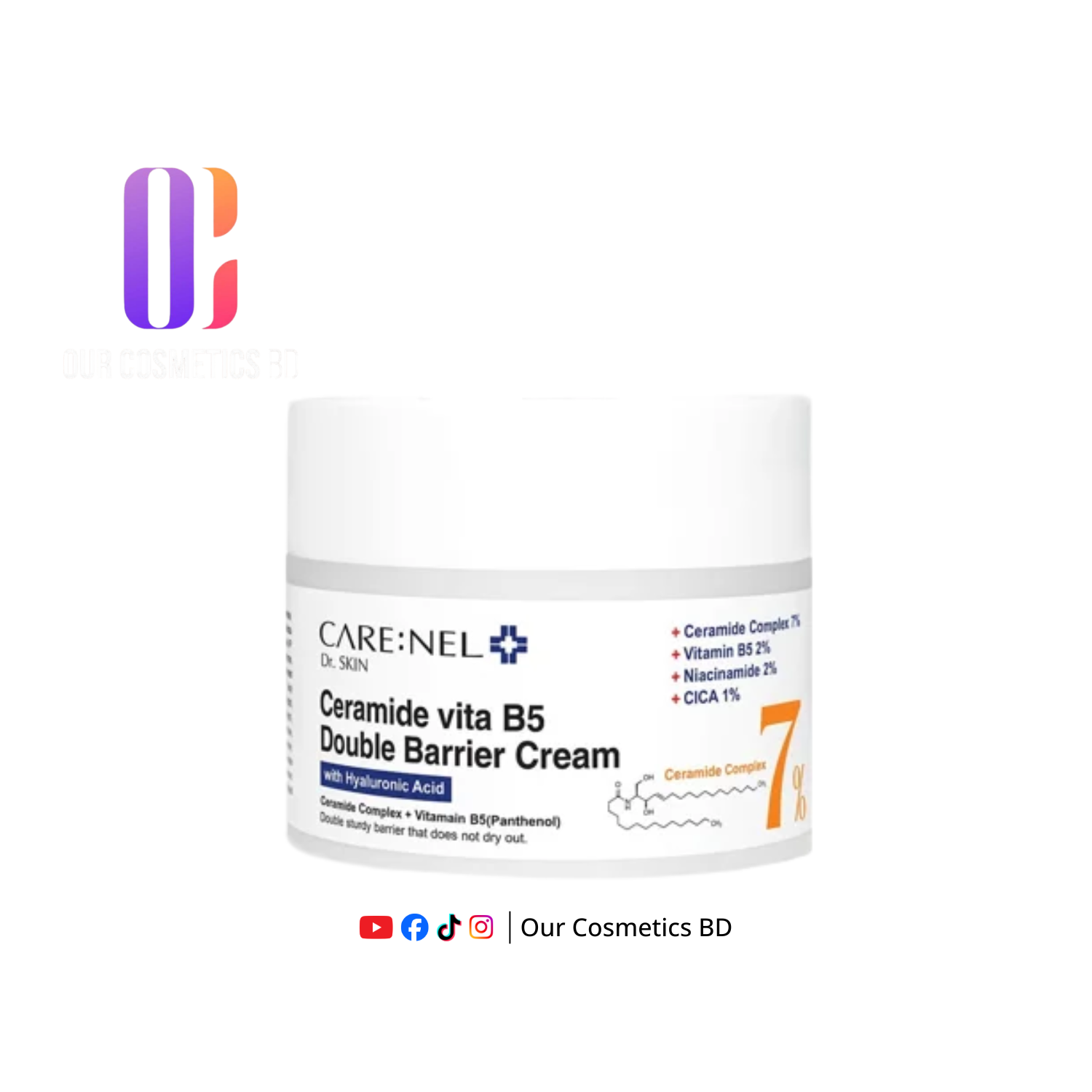 Care:Nel Ceramide Vita B5 Double Barrier Cream 50ml