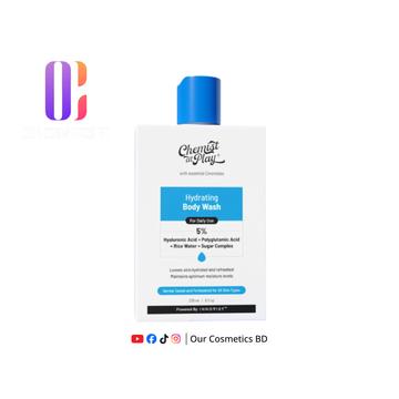 Chemist Hydrating Body Wash with Hyaluronic Acid & Coconut Oil 236ml