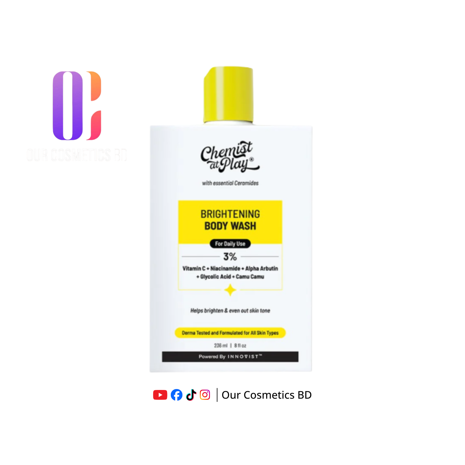 Chemist at Play Brightening Body Wash Camu Camu & Alpha Arbutin 236 ml