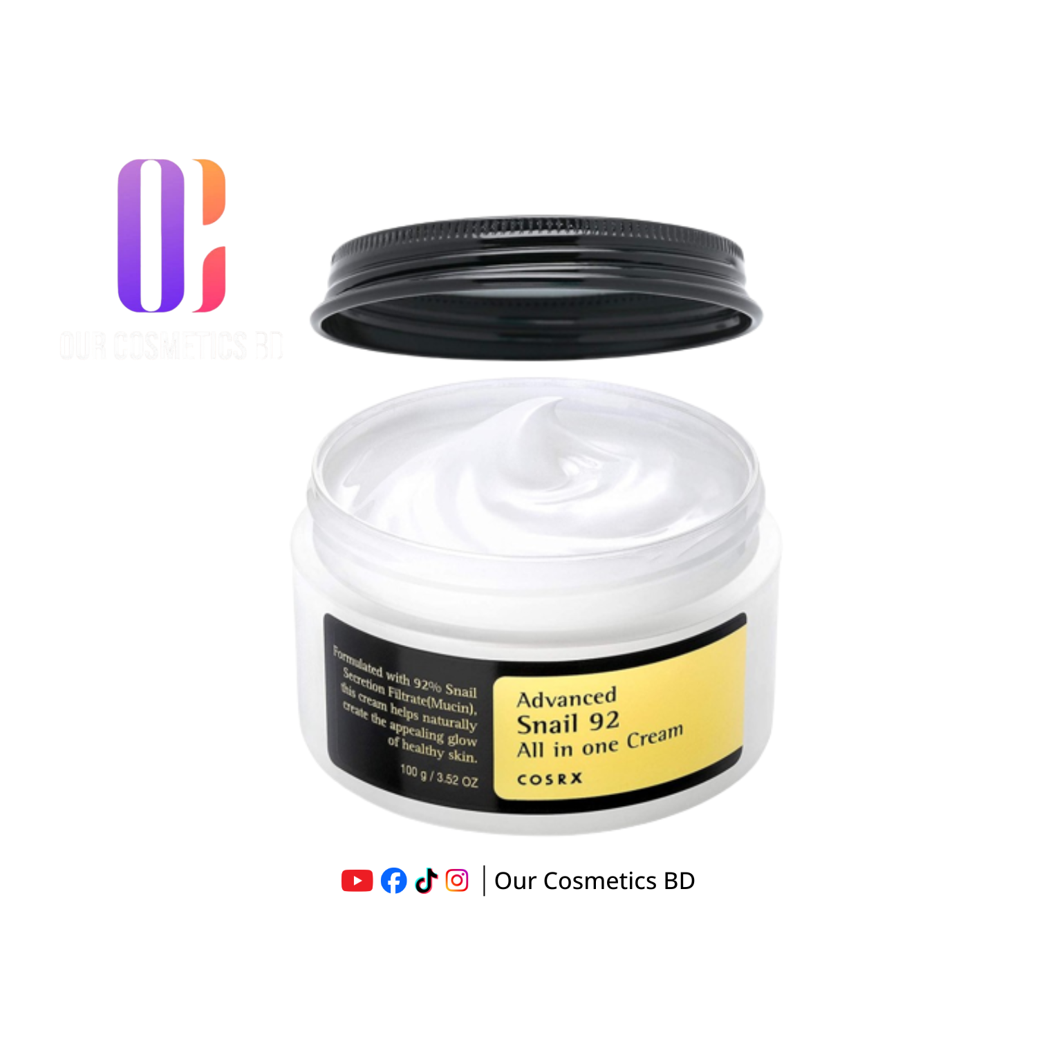 Cosrx Advanced Snail 92 All In One Cream 100gm