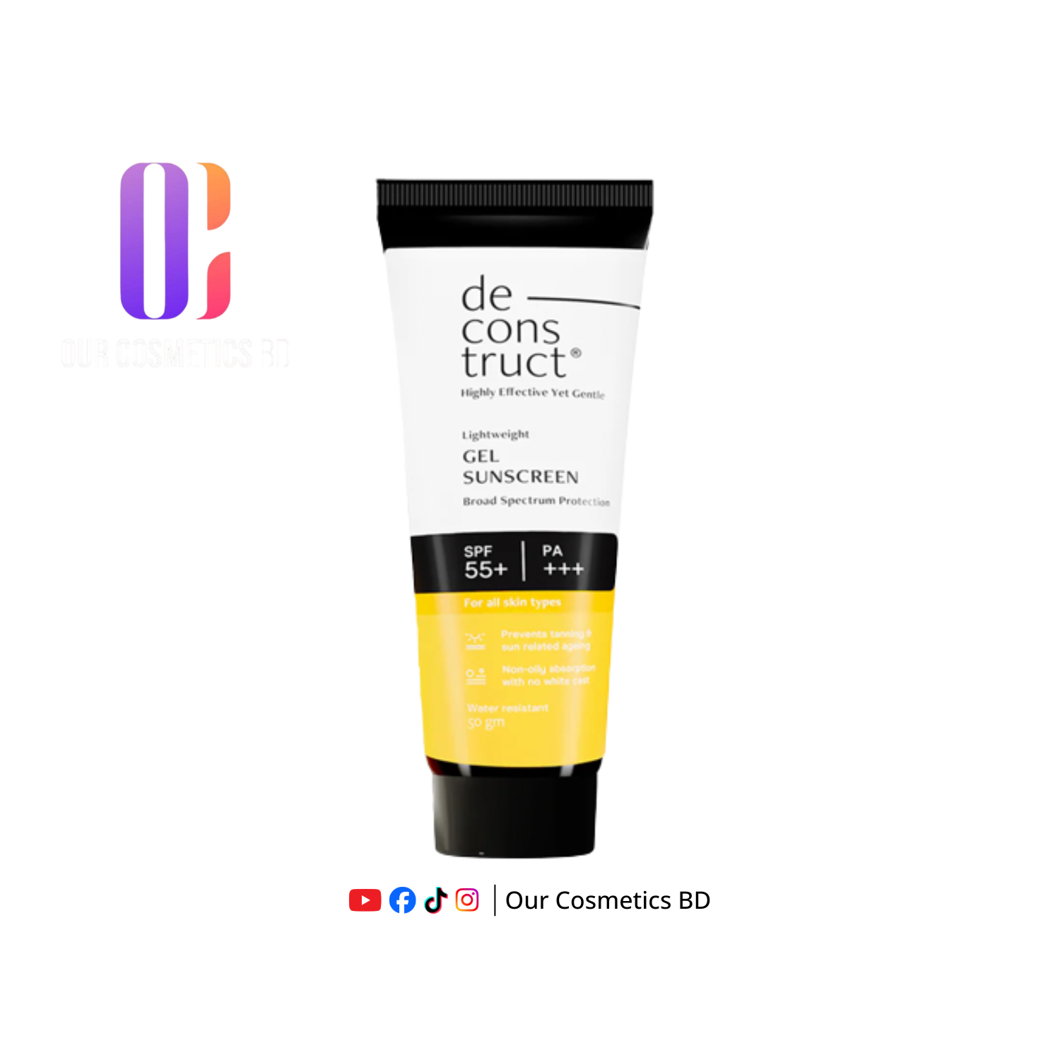 Deconstruct Gel Sunscreen SPF55+ 50g