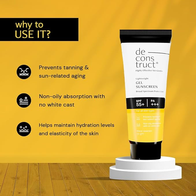 Deconstruct Gel Sunscreen SPF55+ 50g