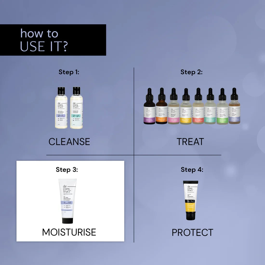 Deconstruct Oil-Free Moisturizer for Oily Skin 50gm