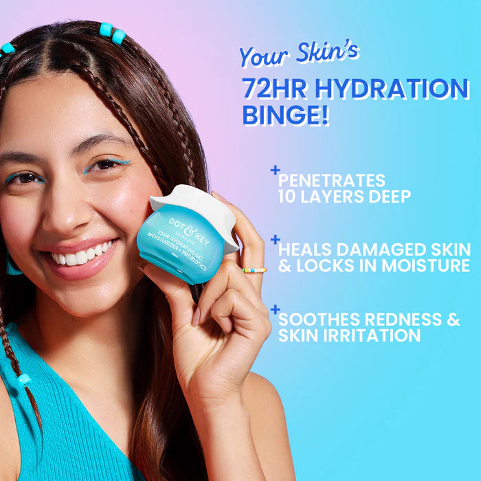 Dot & Key 72HR Hydrating Gel Moisturizer + Probiotics 60 ML