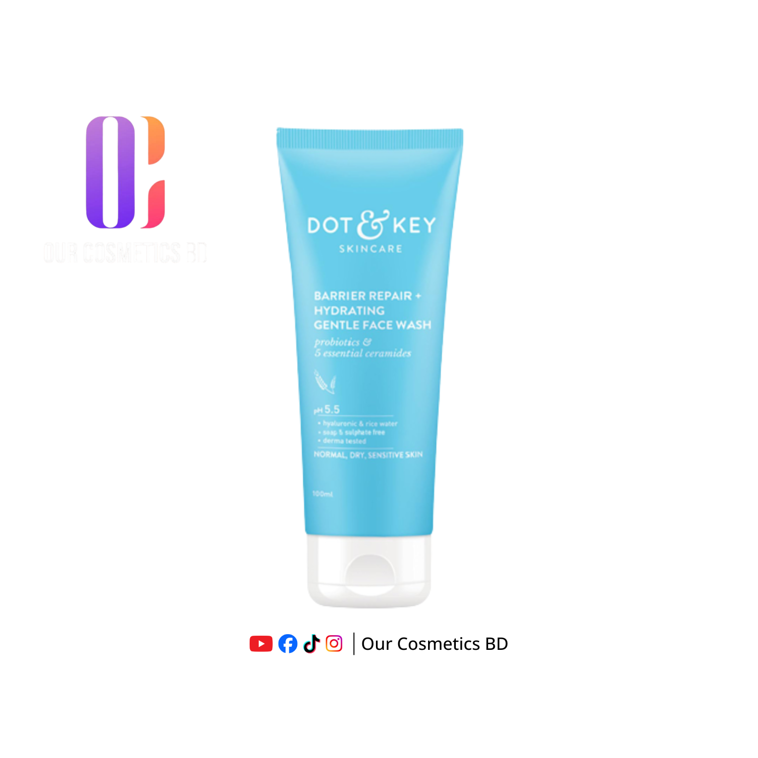 Dot & Key Barrier Repair Gentle Hydrating Face Wash 100 ML