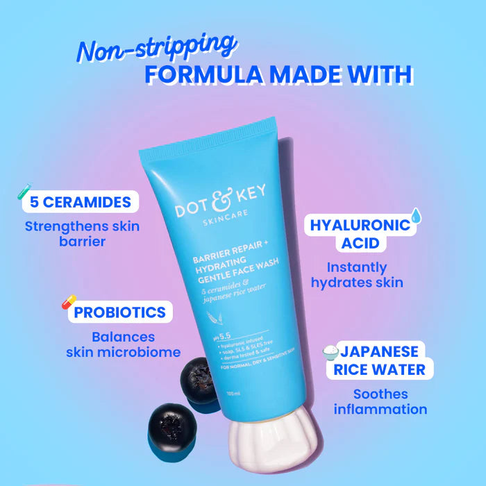 Dot & Key Barrier Repair Gentle Hydrating Face Wash 100 ML