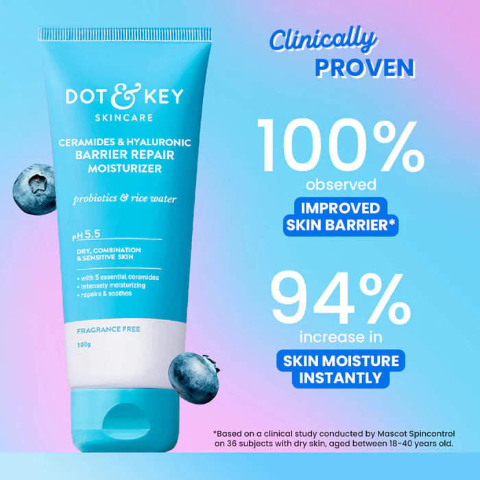 Dot & Key Barrier Repair Moisturizer (Hyaluronic + Ceramides) 100gm
