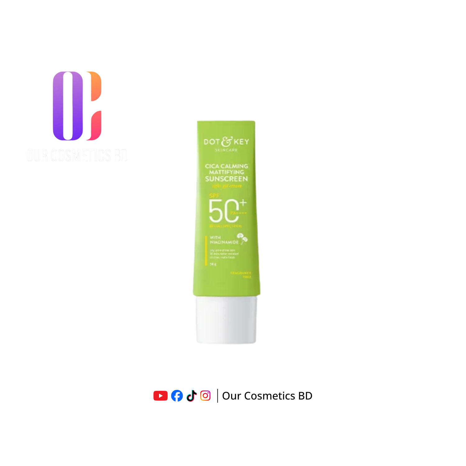 Dot & Key CICA Calming Mattifying Sunscreen SPF 50 PA++++ 50gm
