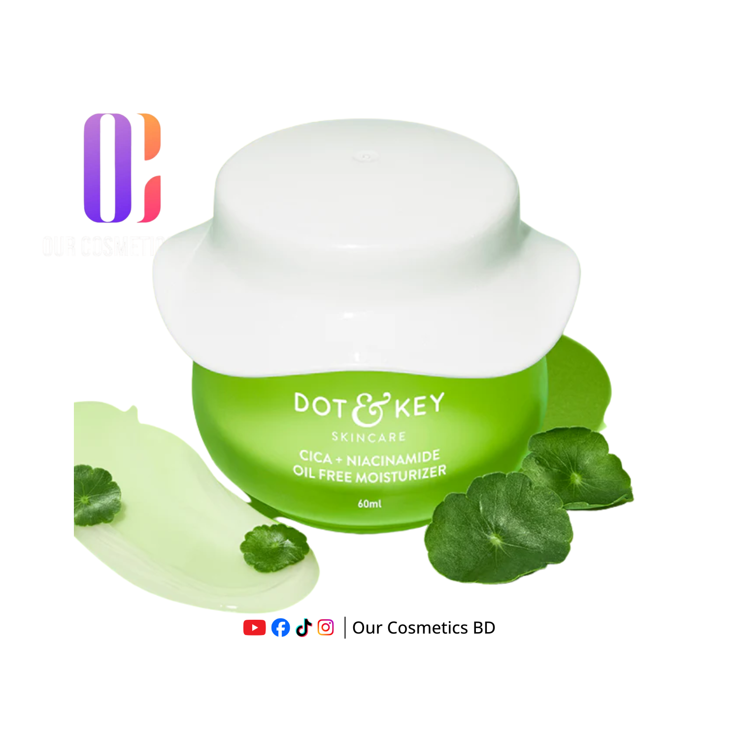 Dot & Key Cica (Centella) + Niacinamide Oil Free Moisturizer 60 ML