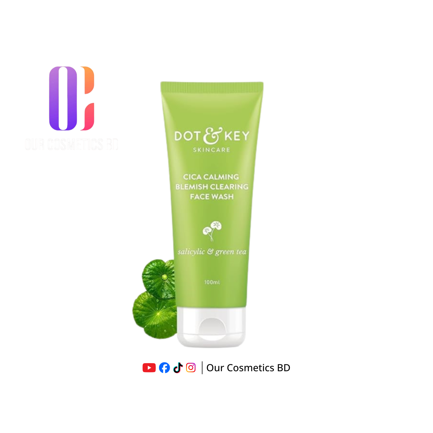 Dot & Key Cica + Salicylic Acid Face Wash for Oily Skin 100 ML