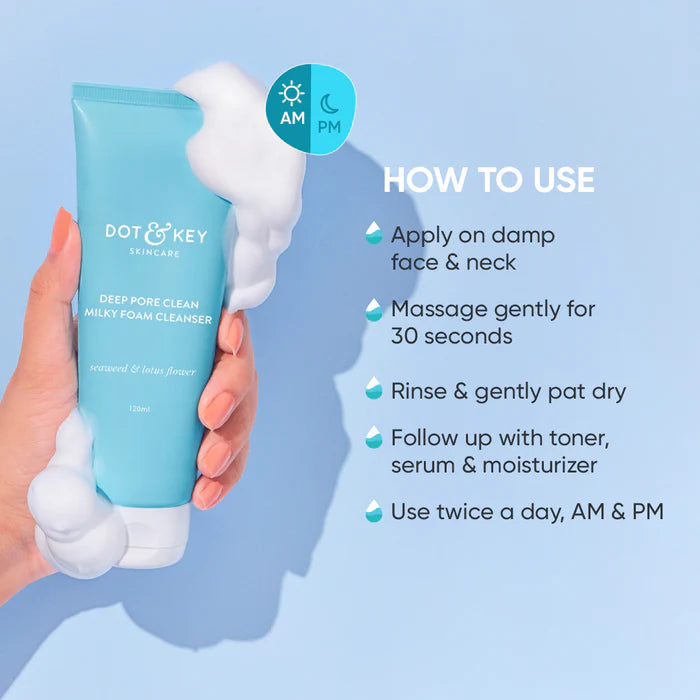 Dot & Key Deep Pore Clean Foaming Face Wash 100 ML