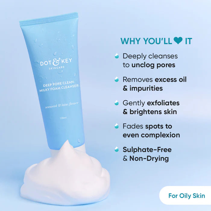 Dot & Key Deep Pore Clean Foaming Face Wash 100 ML