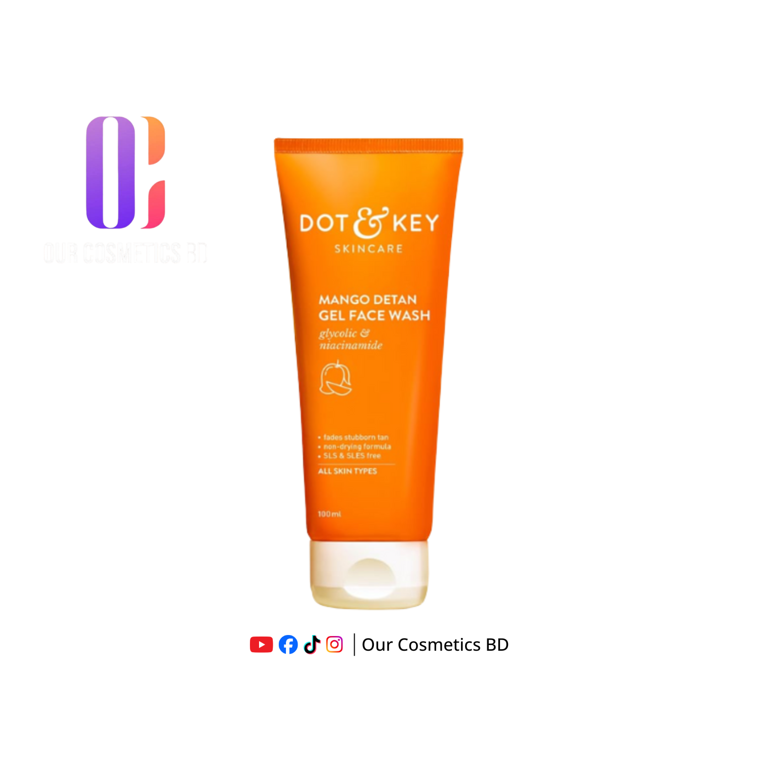 Dot & Key Mango Detan Gel Face Wash 100 ML