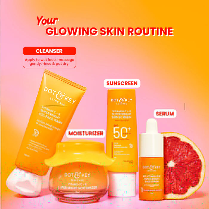 Dot & Key Vitamin C + E Gel Face Wash for Glowing Skin 100 ML