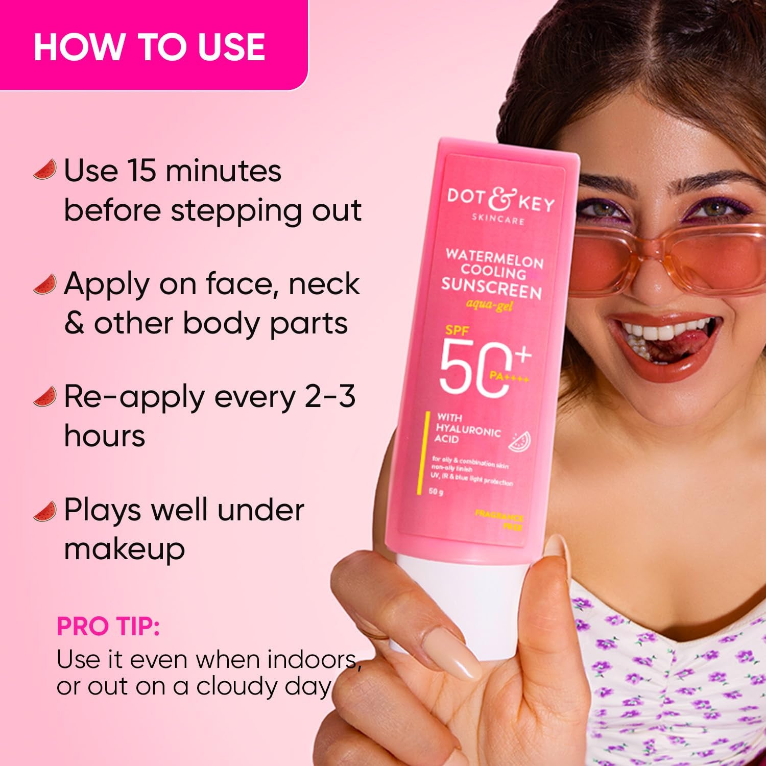 Dot & Key Watermelon Cooling Sunscreen SPF 50+ PA++++80gm
