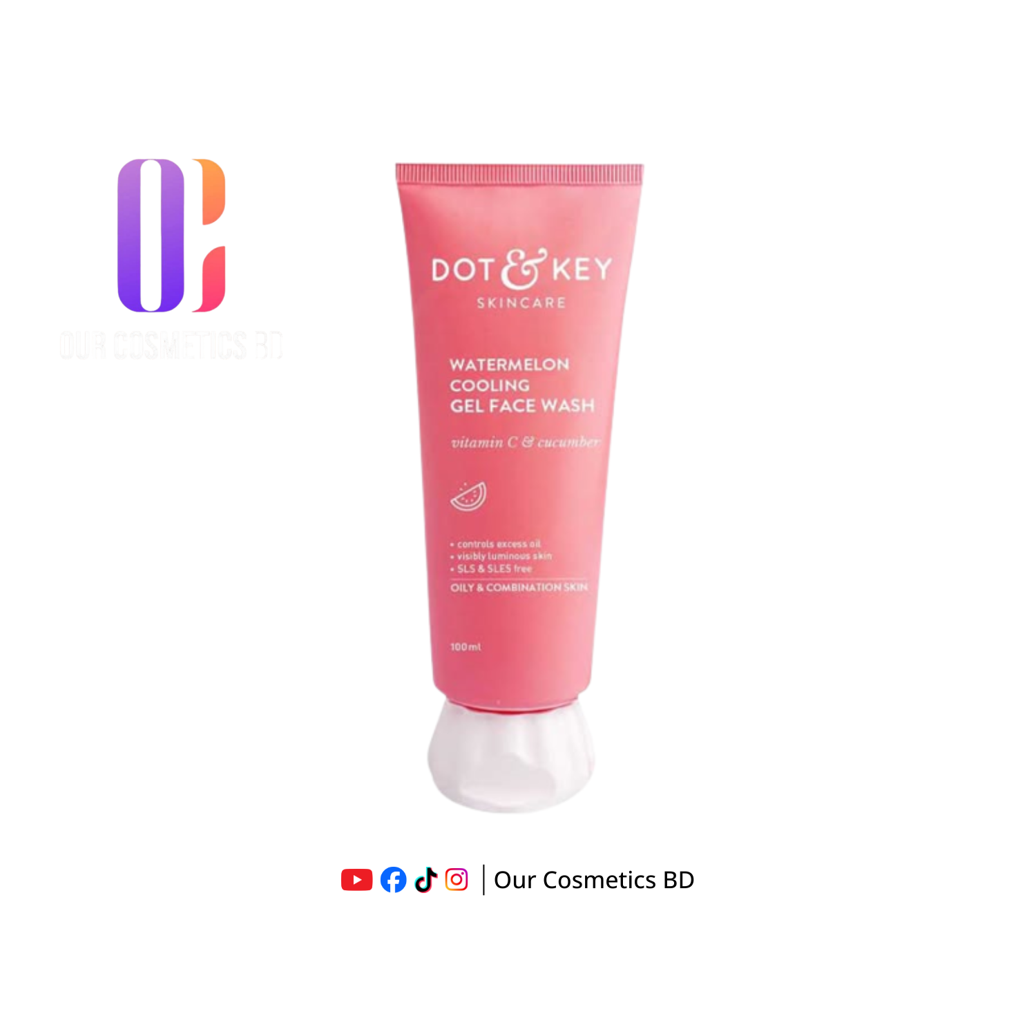 Dot & Key Watermelon Gel Face Wash 100 ML