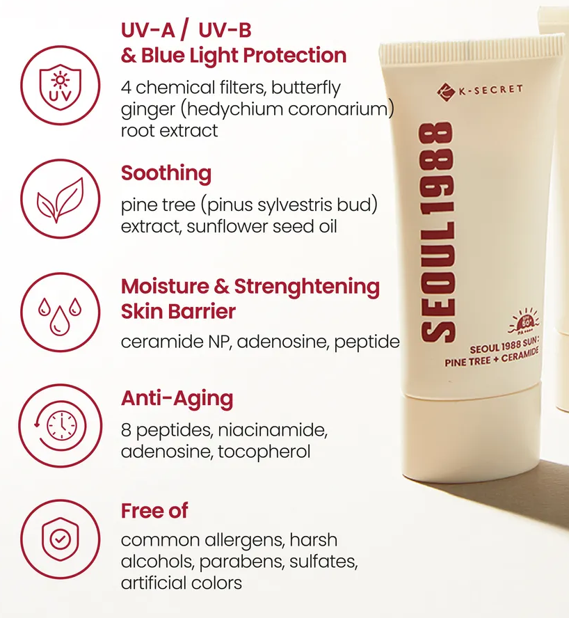 K-SECRET-SEOUL 1988 Sun:Pine Tree + Ceramide 50ml