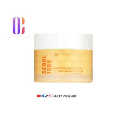 K-SECRET SEOUL 1988 CAPSULE CREAM : NIACINAMIDE 5% + YUJA : NIACINAMIDE 5% + YUJA 50ml