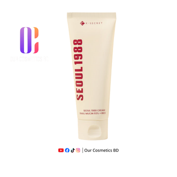 K-SECRET SEOUL 1988 Cream : Snail Mucin 93% + Rice 100ml