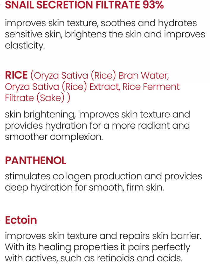 K-SECRET SEOUL 1988 Cream : Snail Mucin 93% + Rice 100ml
