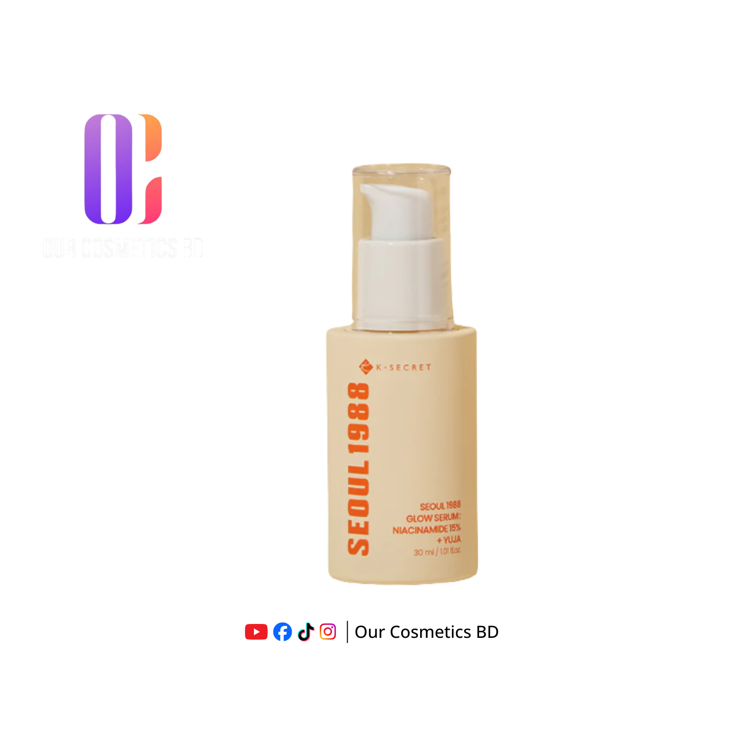 K-SECRET SEOUL 1988 GLOW SERUM : NIACINAMIDE 15% + YUJA 30ml