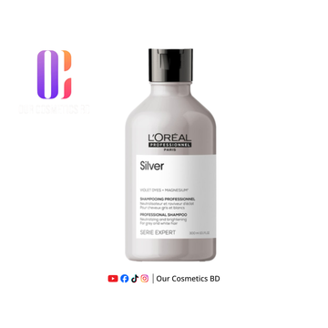 Loreal Silver Violet Dyes + Magnesium Professional Shampoo 300ml
