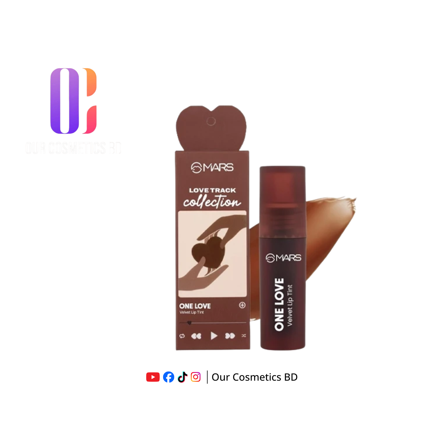MARS Love Track Velvet Lip Tint- 01 One Love