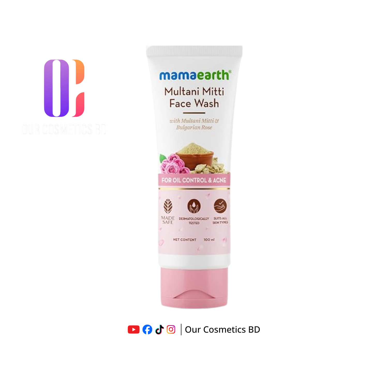 Mamaearth Multani Mitti Face Wash 100ml