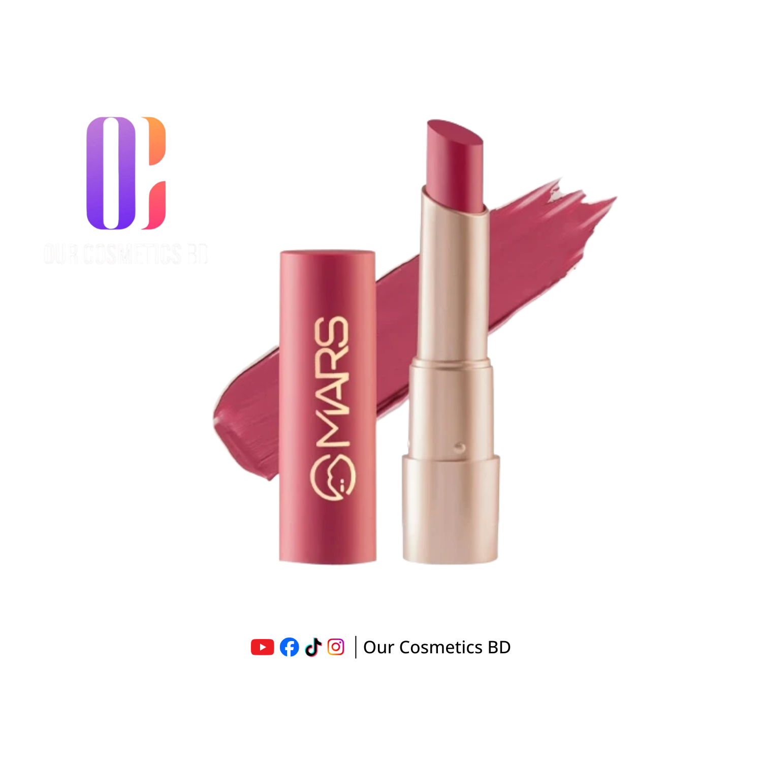 Mars Creamy Matte Lipstick- 15 Jazzy Jhumar