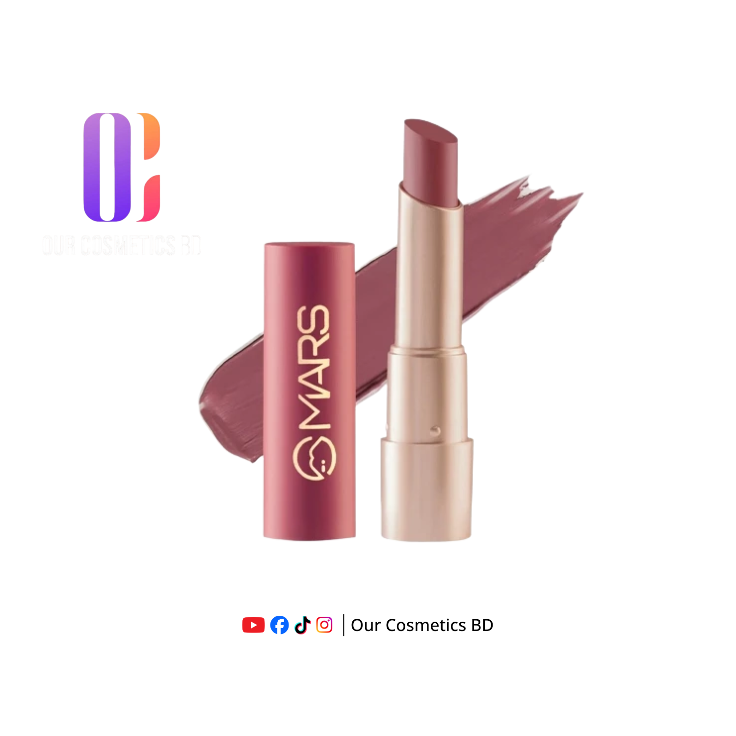 Mars Creamy Matte Lipstick- 20 Grapeful Ghoomar