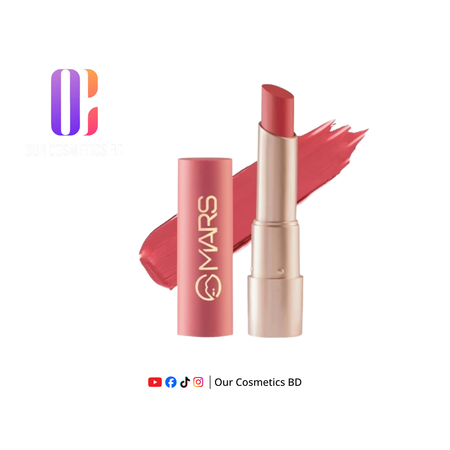 Mars Creamy Matte Lipstick- 24 tangy tango