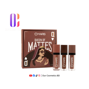 Mars Queen Of Mattes Lipstick Set- 04 Browns