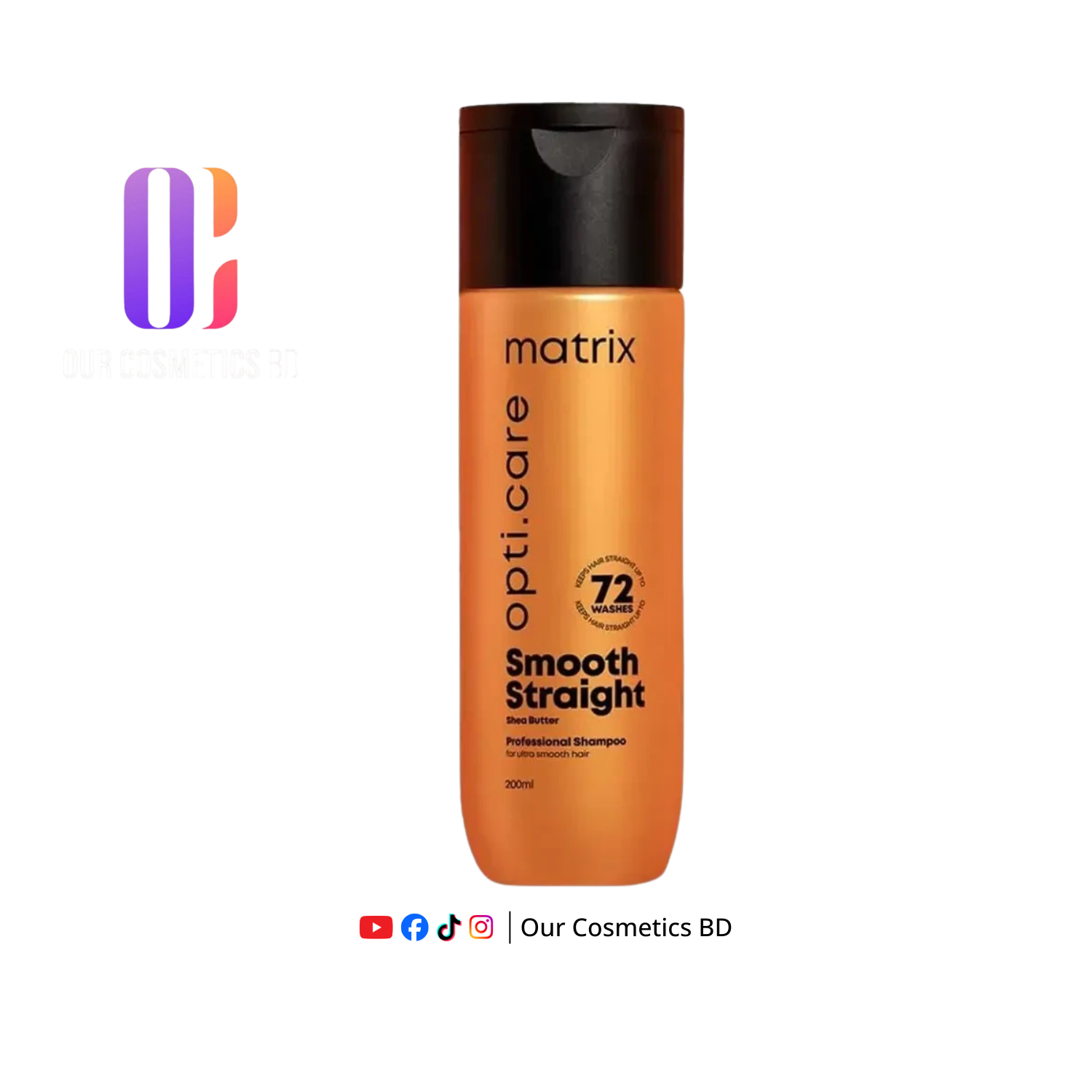 Matrix Opti.Care Smooth Straight Professional Shampoo 200ml