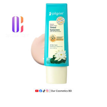 Pilgrim Korean White Lotus Tinted Sunscreen SPF 50+ PA++++ 50ml