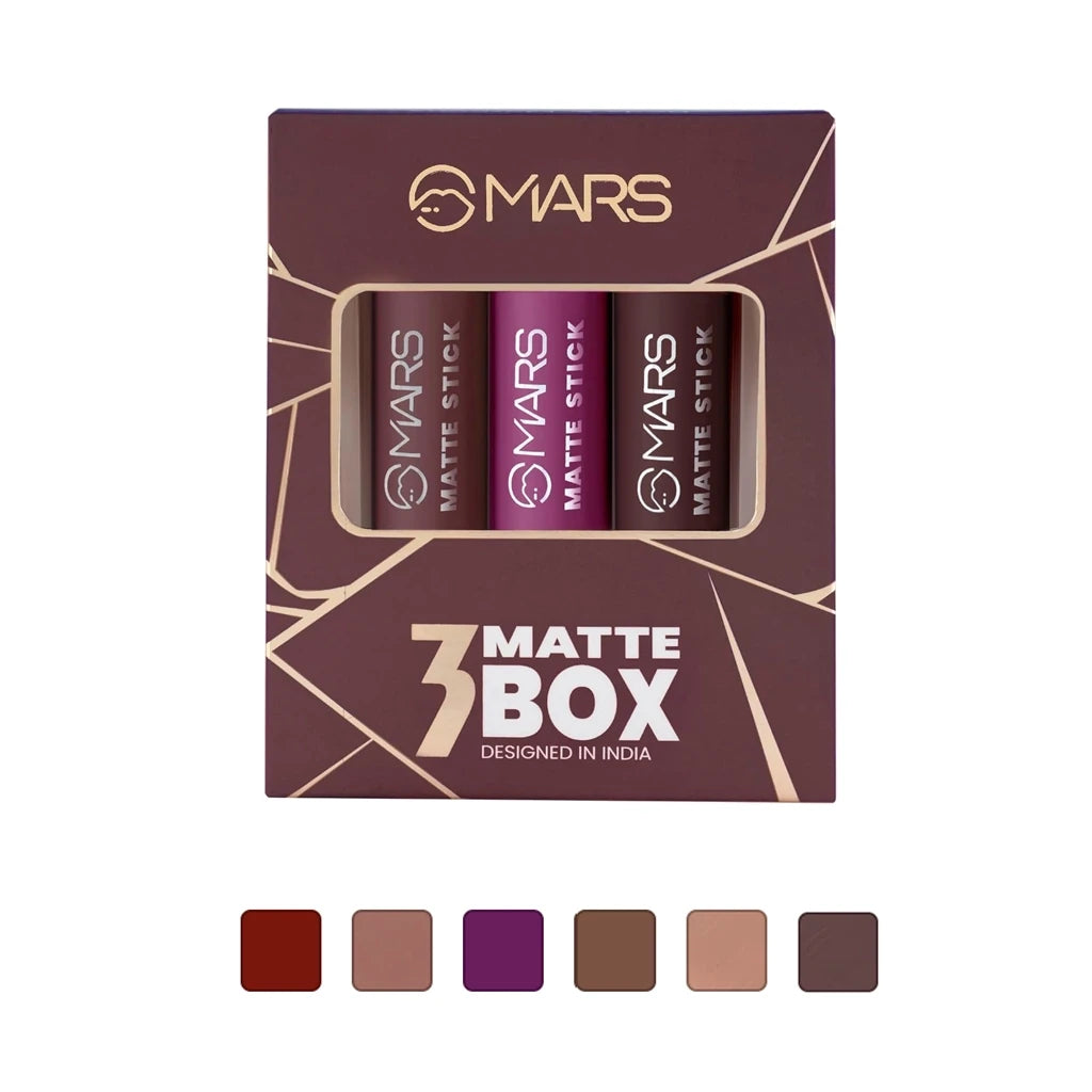 MARS Matte Lipsticks Box Set of-3