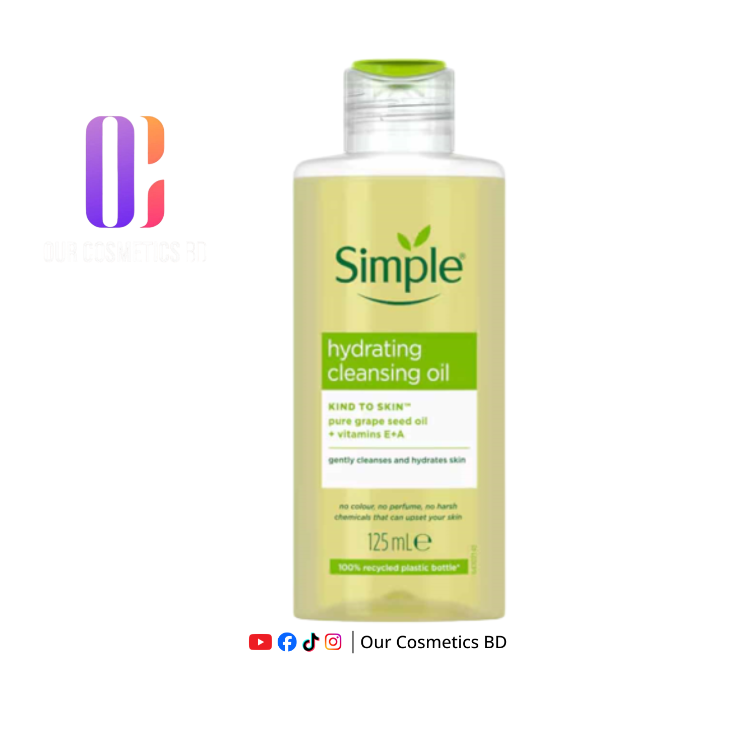Simple Kind To Skin Hydrating Cleansing Oil 125ml