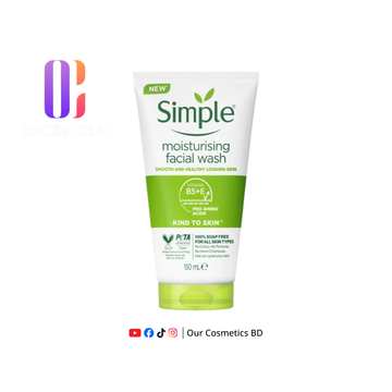 Simple Kind To Skin Moisturising Face Wash 150ml