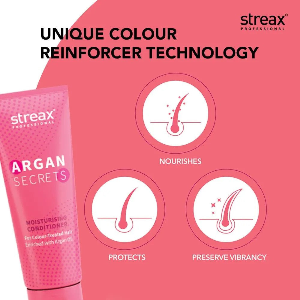 Streax Professional Argan Secrets Colour Protect Conditioner 240ml