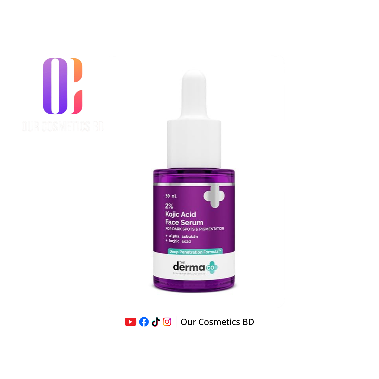 The Derma Co 2% Kojic Acid Face Serum with 1% Alpha Arbutin & Niacinamide 30ml