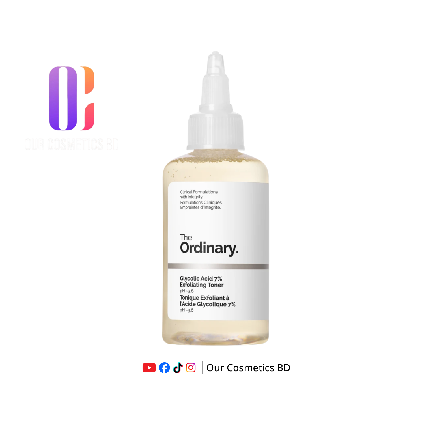 The Ordinary Glycolic Acid 7% Exfoliating Toner 100ml