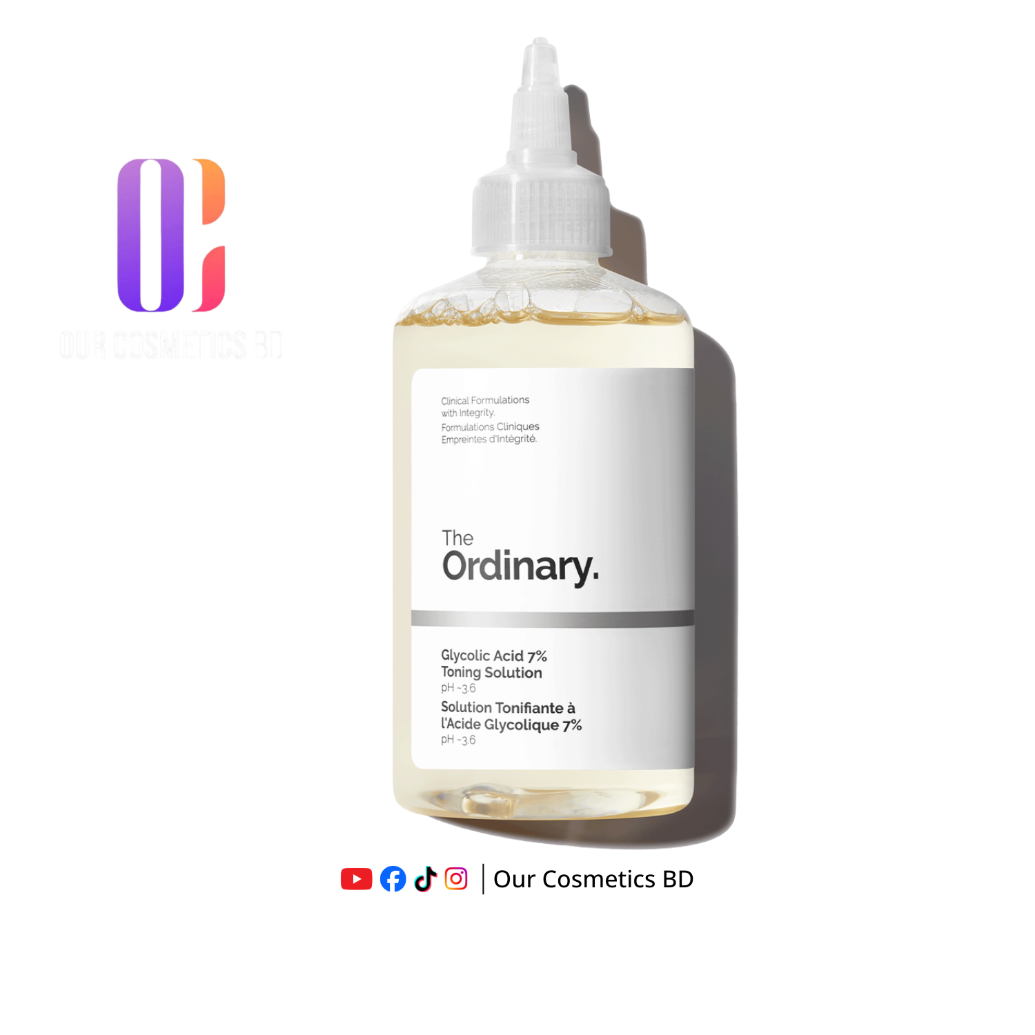 The Ordinary Glycolic Acid 7% Exfoliating Toner 240ml