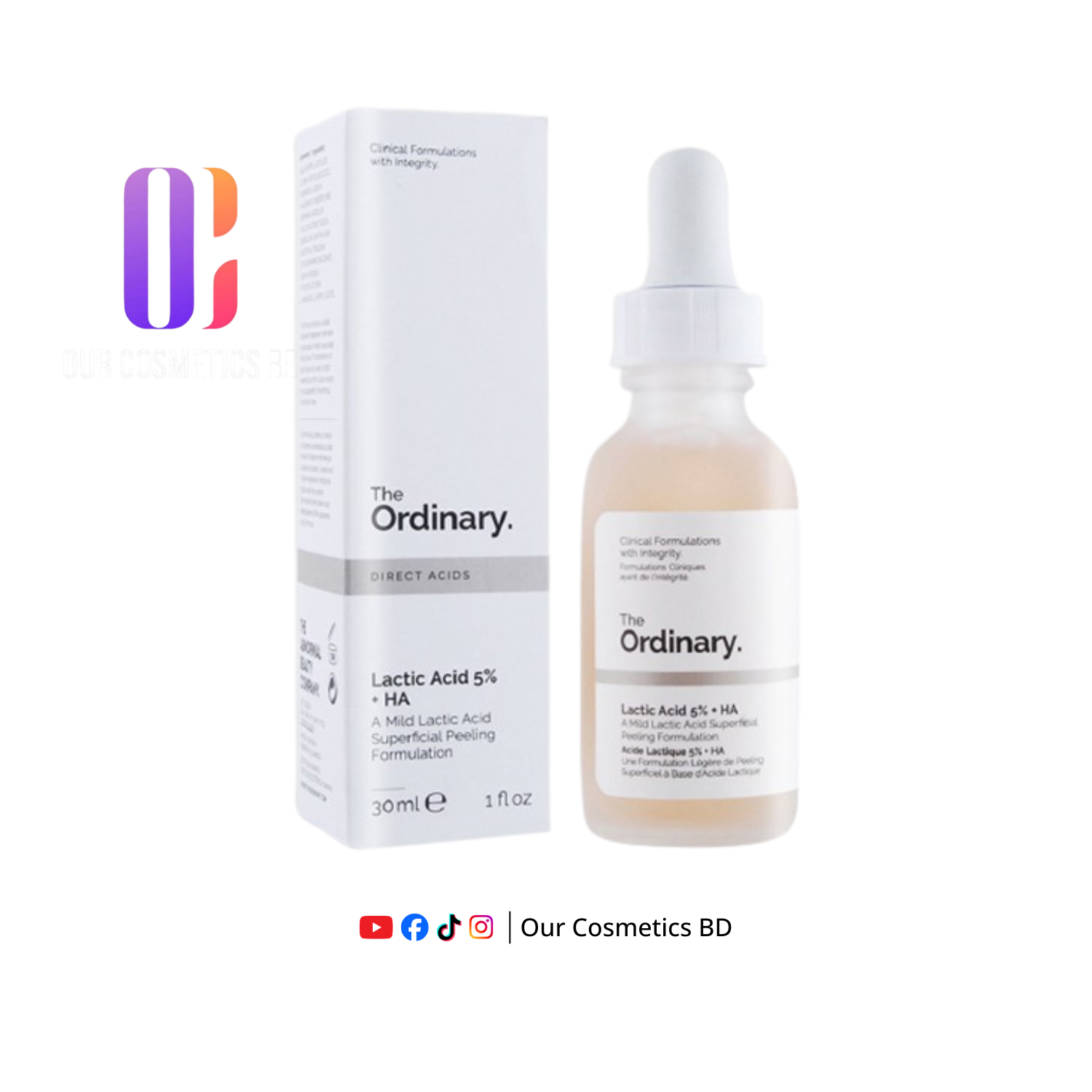 The Ordinary Lactic Acid 5% + HA 30ml