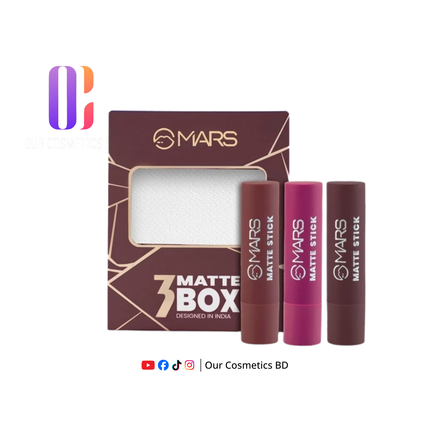 MARS Matte Lipsticks Box Set of-3