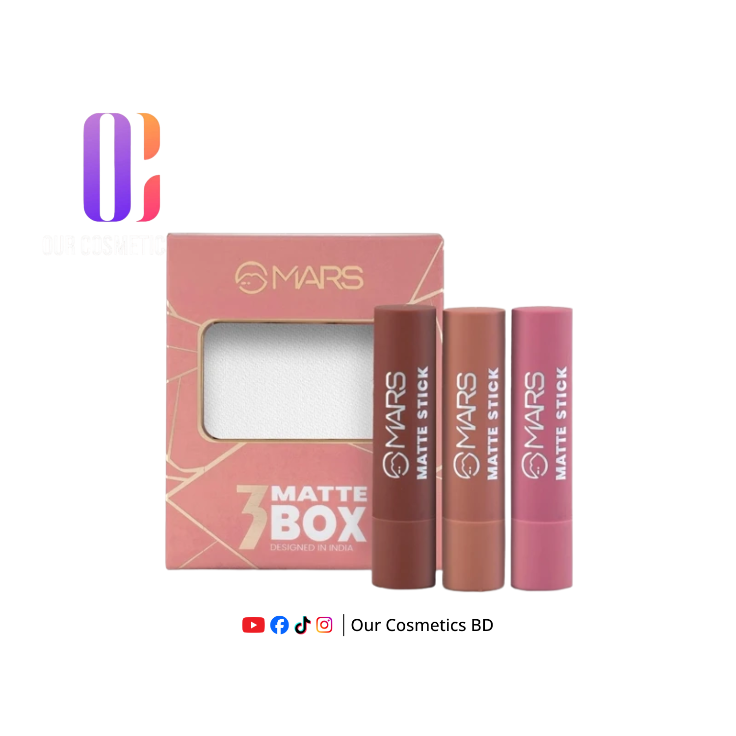 MARS Matte Lipsticks Box Set of-3