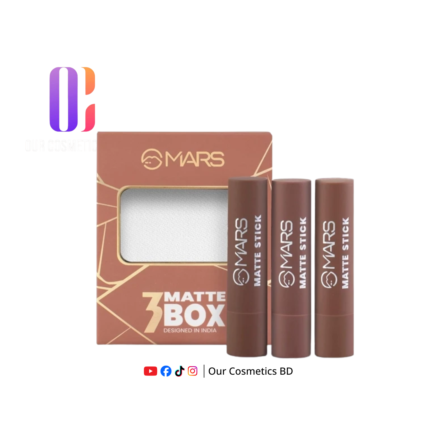 MARS Matte Lipsticks Box Set of-3