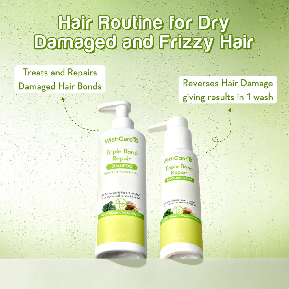 WishCare Anti-Frizz Triple Bond Repair Hair Combo
