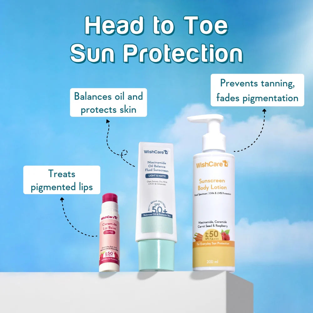 WishCare Head To Toe SPF50 SunCare Combo